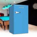 West Bend Retro Mini Fridge, 3.1 Cu.Ft, Blue