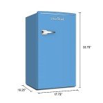 West Bend Retro Mini Fridge, 3.1 Cu.Ft, Blue