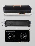 2-Burner Induction Cooktop with Non-Stick Griddle