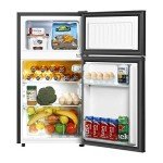 HAILANG 3.2 Cu.Ft Mini Fridge with Freezer