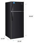 PremiumLevella 7.3 cu ft Top Freezer Refrigerator