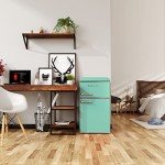 Galanz 3.1 Cu FT Dual Door Refrigerator - Green