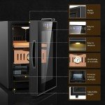 18L Electric Fridge with Digital Hygrometer & LED Screen