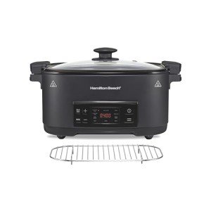 Hamilton Beach 9-in-1 Programmable Slow Cooker, Black