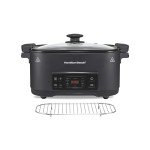 Hamilton Beach 9-in-1 Programmable Slow Cooker, Black
