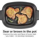 Hamilton Beach 9-in-1 Programmable Slow Cooker, Black