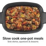 Hamilton Beach 9-in-1 Programmable Slow Cooker, Black