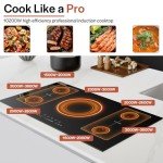 Empava 36" Induction Cooktop with 5 Burners