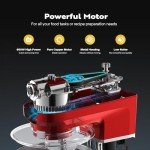 VIVOHOME 6-in-1 8.5QT Red Stand Mixer