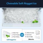 Aeitto Countertop Nugget Ice Maker - 55 lbs/Day