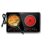 Noxton 2-Burner Electric Cooktop with Timer & Safety Lock