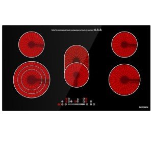 36" ECOTOUCH 5-Burner Electric Cooktop with Quick Boil