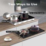 Noxton 2-Burner Electric Cooktop with Timer & Safety Lock