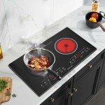Noxton 2-Burner Electric Cooktop with Timer & Safety Lock