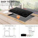 36" ECOTOUCH 5-Burner Electric Cooktop with Quick Boil