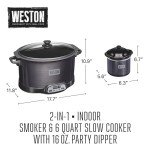 Weston 2-in-1 Slow Cooker and Indoor Smoker