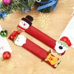 Christmas Refrigerator Door Handle Covers - Set of 4