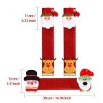 Christmas Refrigerator Door Handle Covers - Set of 4