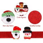 Christmas Refrigerator Door Handle Covers - Set of 4