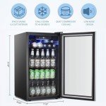 Antarctic Star 120 Can Beverage Refrigerator Cooler