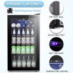 Antarctic Star 120 Can Beverage Refrigerator Cooler
