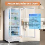 Tylza 14.8 Cu Ft Glass Door Beverage Cooler