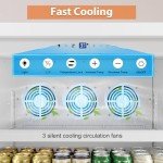 Tylza 14.8 Cu Ft Glass Door Beverage Cooler