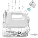 5-Speed Electric Hand Mixer with Storage Case