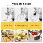 VIVOHOME 6-in-1 Stand Mixer with 8.5 Quart Bowl