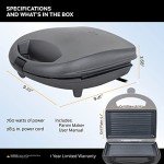 VETTA 760-Watt Nonstick Panini Press Grill
