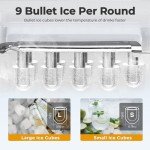 Havato Portable Bullet Ice Maker for Home Use