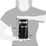 Compact Single-Serve Coffee Maker with Travel Mug