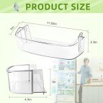 Freezer Door Shelf Bin for Whirlpool Kenmore Refrigerators