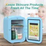 CROWNFUL 4L Mini Fridge - Portable Cooler & Warmer