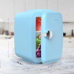 CROWNFUL 4L Mini Fridge - Portable Cooler & Warmer