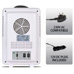 Koolatron 6L Portable Makeup Fridge with Mirror