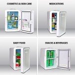 Koolatron 6L Portable Makeup Fridge with Mirror