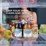 Clear Rotating Lazy Susan Fridge Organizer 1pc