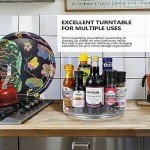 Clear Rotating Lazy Susan Fridge Organizer 1pc