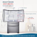 Refrigerator Right Side Door Shelf Basket Bin