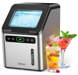 Silonn Nugget Ice Maker - 44lbs Daily Output