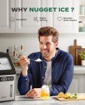 Silonn Nugget Ice Maker - 44lbs Daily Output