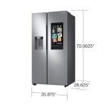 SAMSUNG 21.5 Cu Ft Smart Side-by-Side Refrigerator