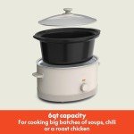 Bella 6.0 Qt Manual Slow Cooker with Nonstick Coating