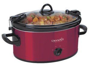 Crock-Pot 6-Quart Portable Slow Cooker, Red
