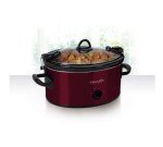 Crock-Pot 6-Quart Portable Slow Cooker, Red
