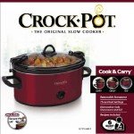 Crock-Pot 6-Quart Portable Slow Cooker, Red