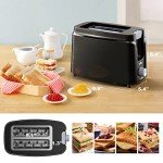 Willz Black 2-Slice Toaster with Wide Slots