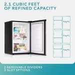 EUHOMY 2.1 Cu. Ft. Compact Upright Freezer