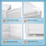 Kismile 6.0 Cu. Ft. Upright Freezer - White